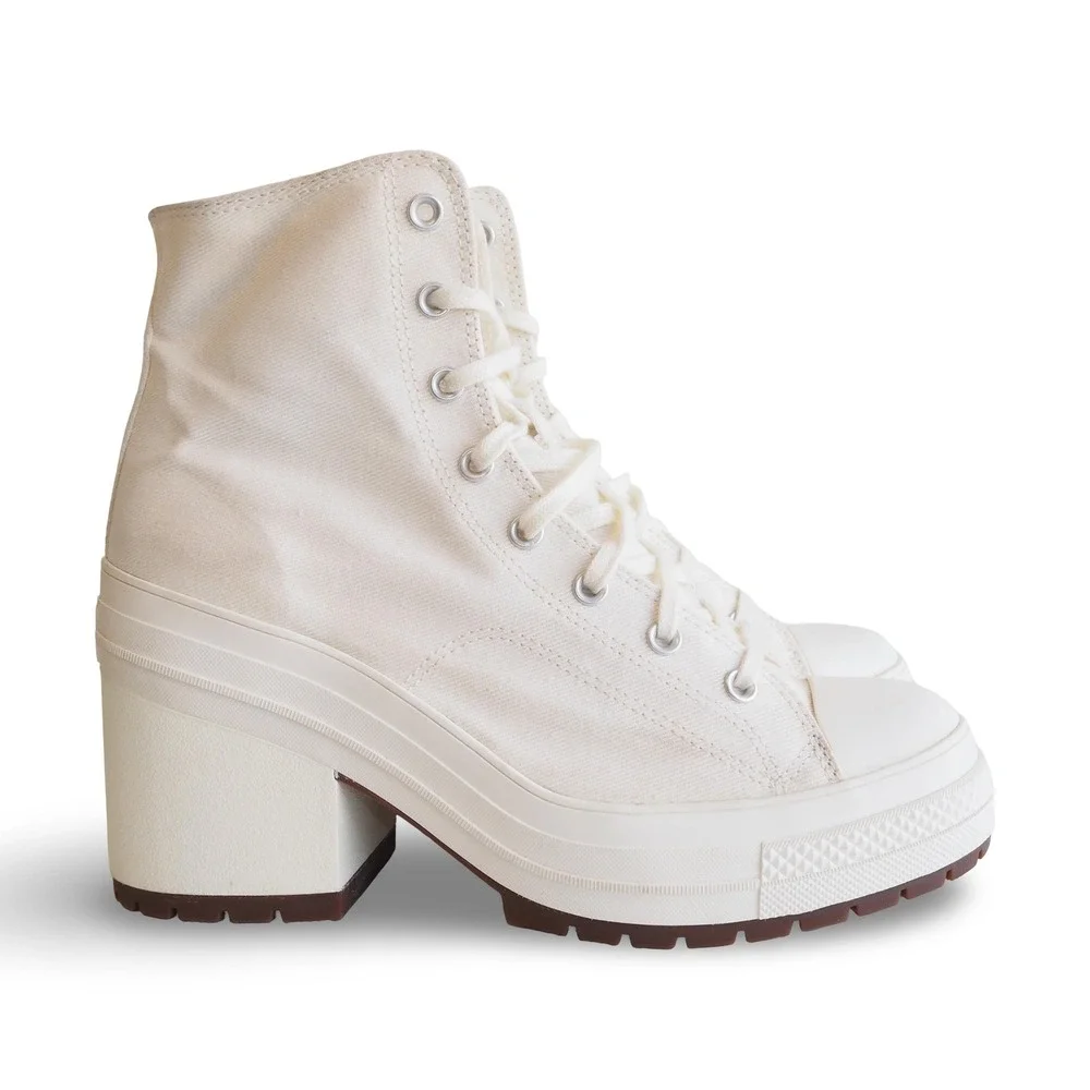 Converse Chuck 70 De Luxe Heel Hi Platform A05348C Egret Mens 11 Womens 13